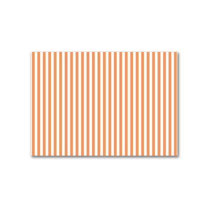 Off-White Cotton Canvas Fabric with Orange Bars, FACC-1181-051