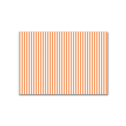 Off-White Cotton Canvas Fabric with Orange Bars, FACC-1181-051