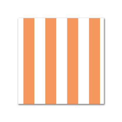 Off-White Cotton Canvas Fabric with Orange Bars, FACC-1181-051