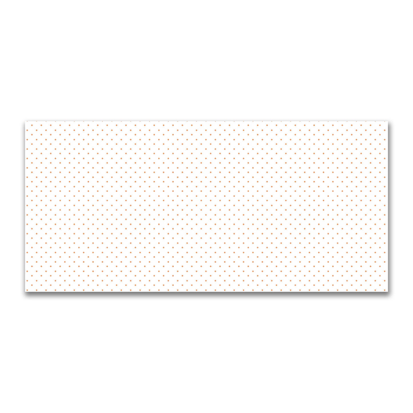 Off-White Cotton Canvas Fabric with Orange Diamonds, FACC-1181-101
