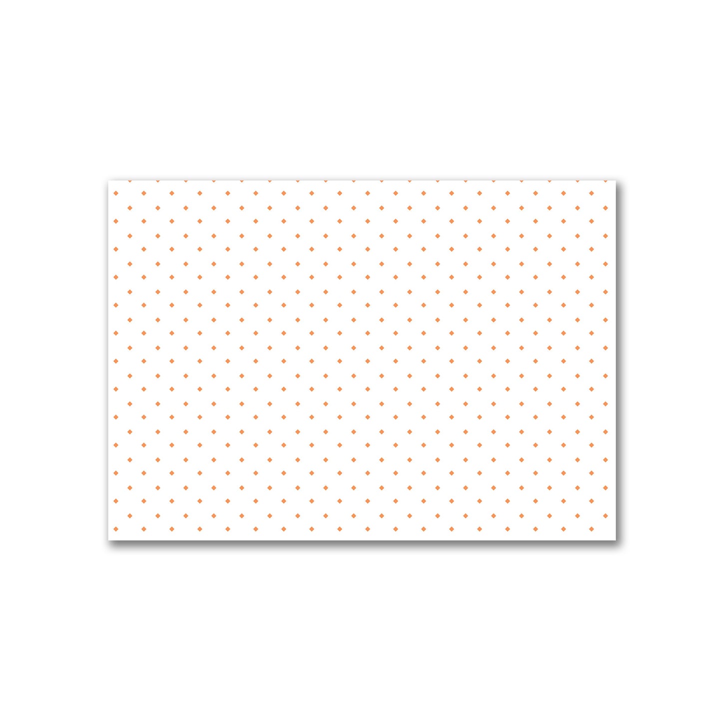 Off-White Cotton Canvas Fabric with Orange Diamonds, FACC-1181-101