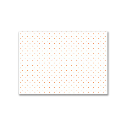Off-White Cotton Canvas Fabric with Orange Diamonds, FACC-1181-101