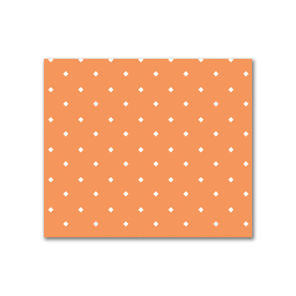 Cotton Canvas Fabric with Off-White Diamonds on Orange, FACC-1181-102