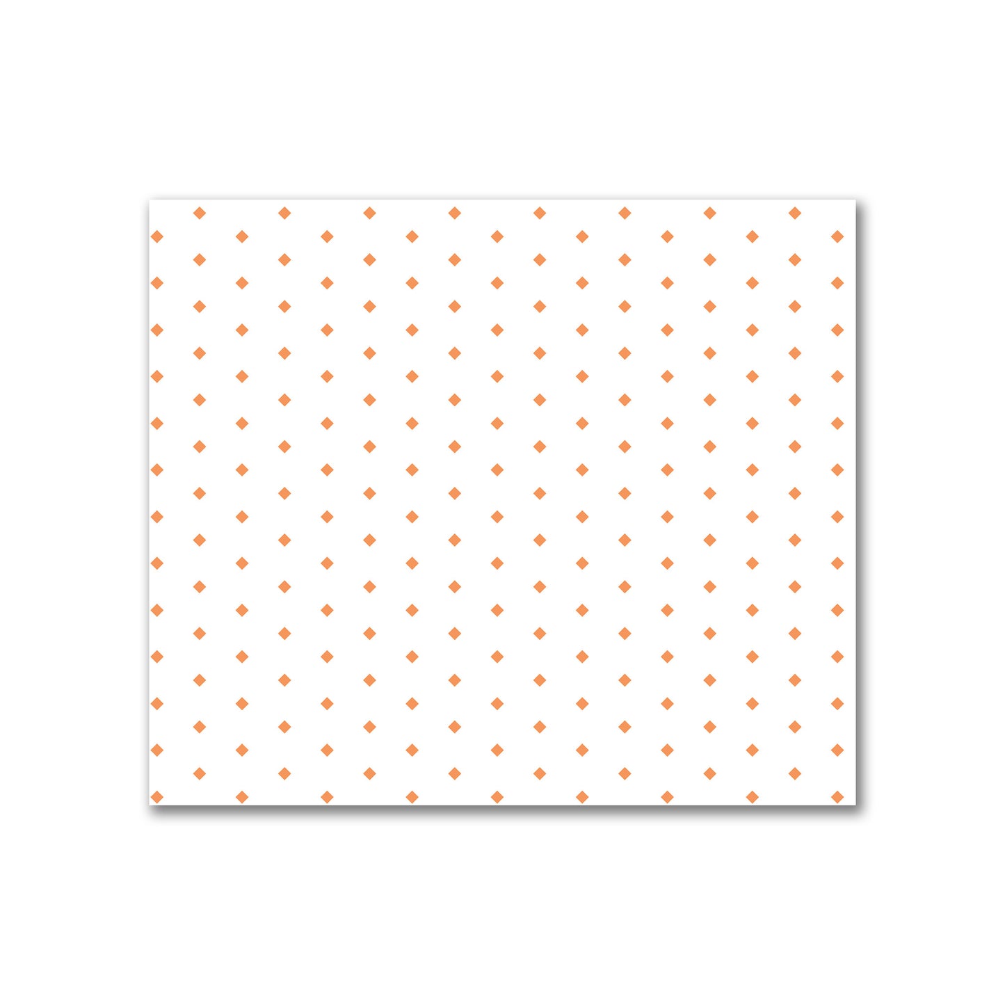 Off-White Cotton Canvas Fabric with Fine Orange Diamonds, FACC-1181-111