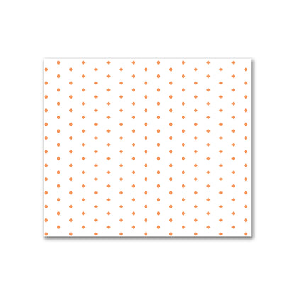 Off-White Cotton Canvas Fabric with Fine Orange Diamonds, FACC-1181-111