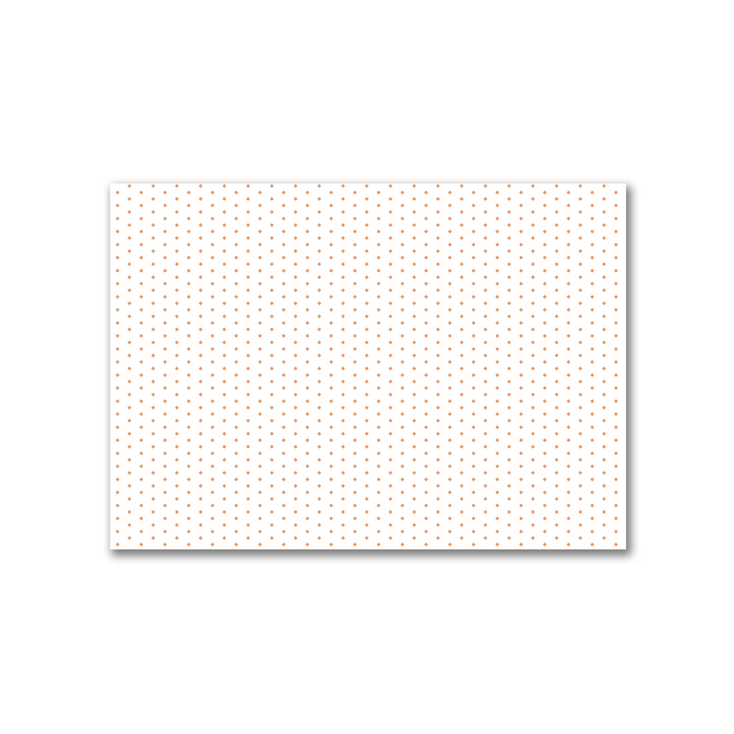 Off-White Cotton Canvas Fabric with Fine Orange Diamonds, FACC-1181-111