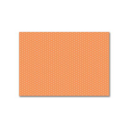 Cotton Canvas Fabric with Fine Off-White Diamonds on Orange, FACC-1181-112