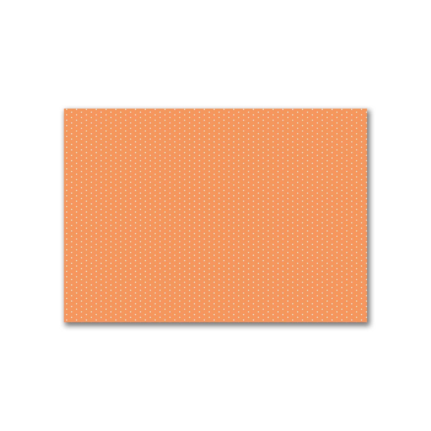 Cotton Canvas Fabric with Fine Off-White Diamonds on Orange, FACC-1181-112