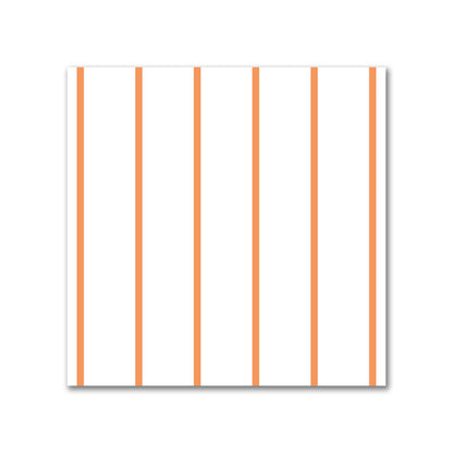 Off-White Cotton Canvas Fabric with Fine Orange Stripes, FACC-1181-151