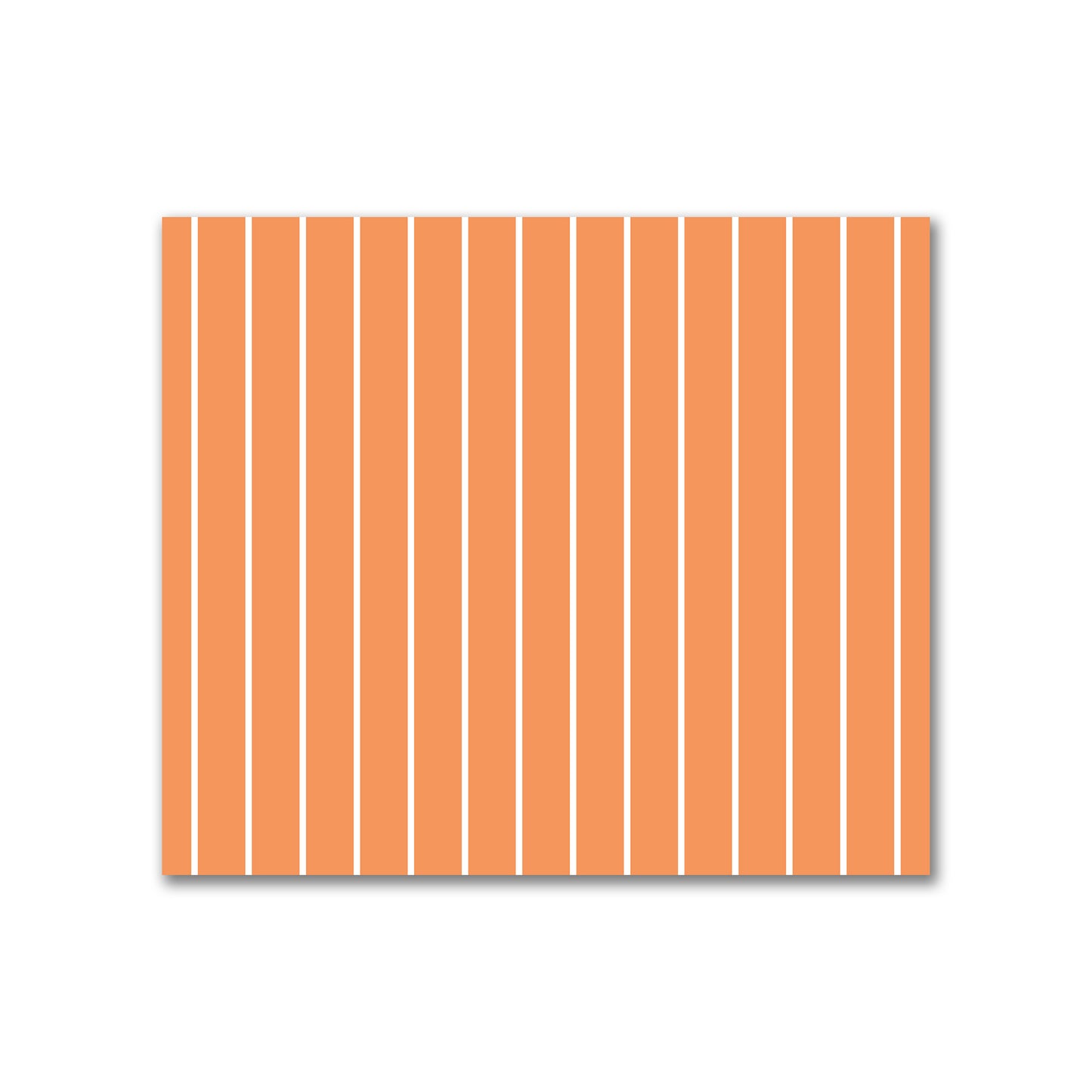 Cotton Canvas Fabric with Fine Off-White Stripes on Orange, FACC-1181-152