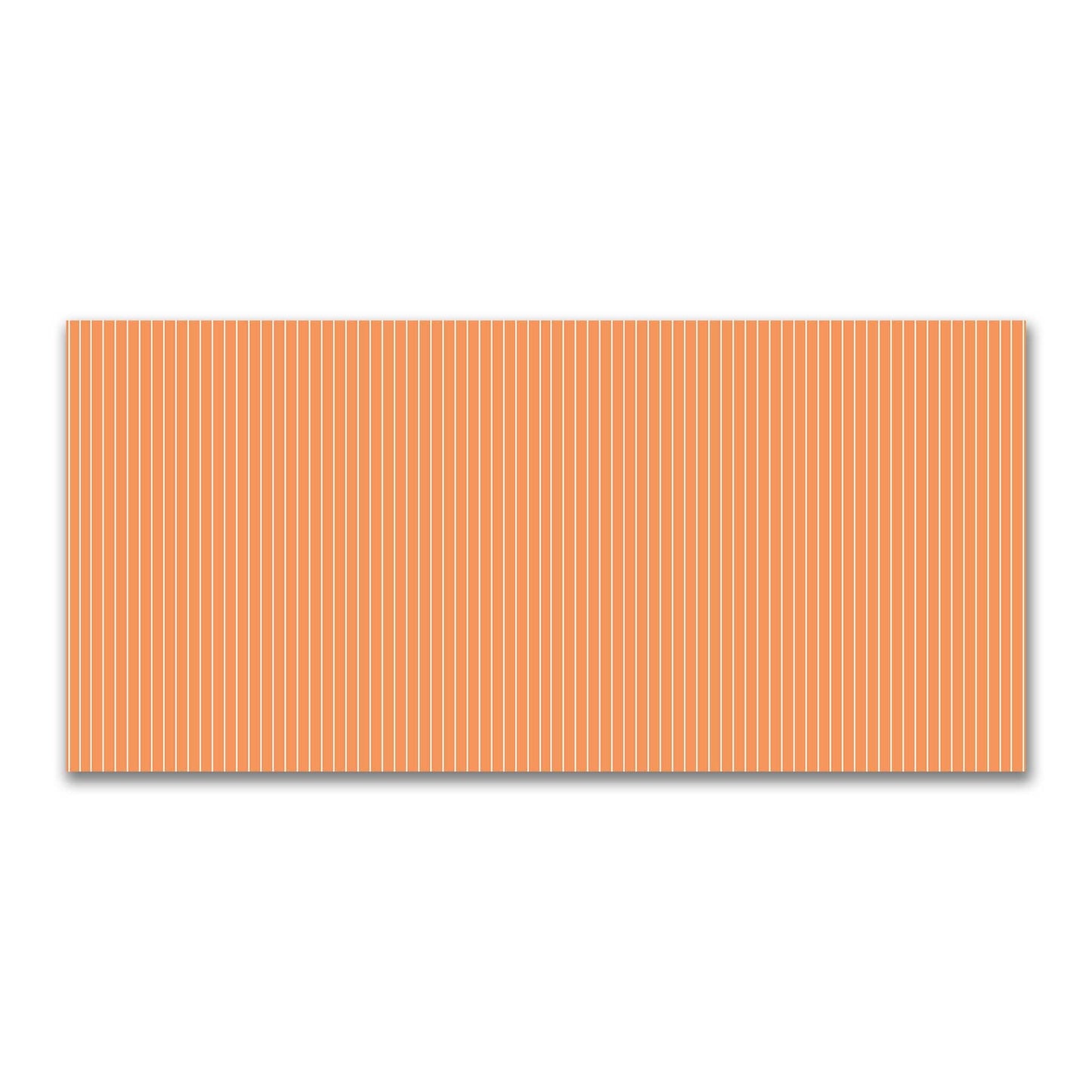 Cotton Canvas Fabric with Fine Off-White Stripes on Orange, FACC-1181-152