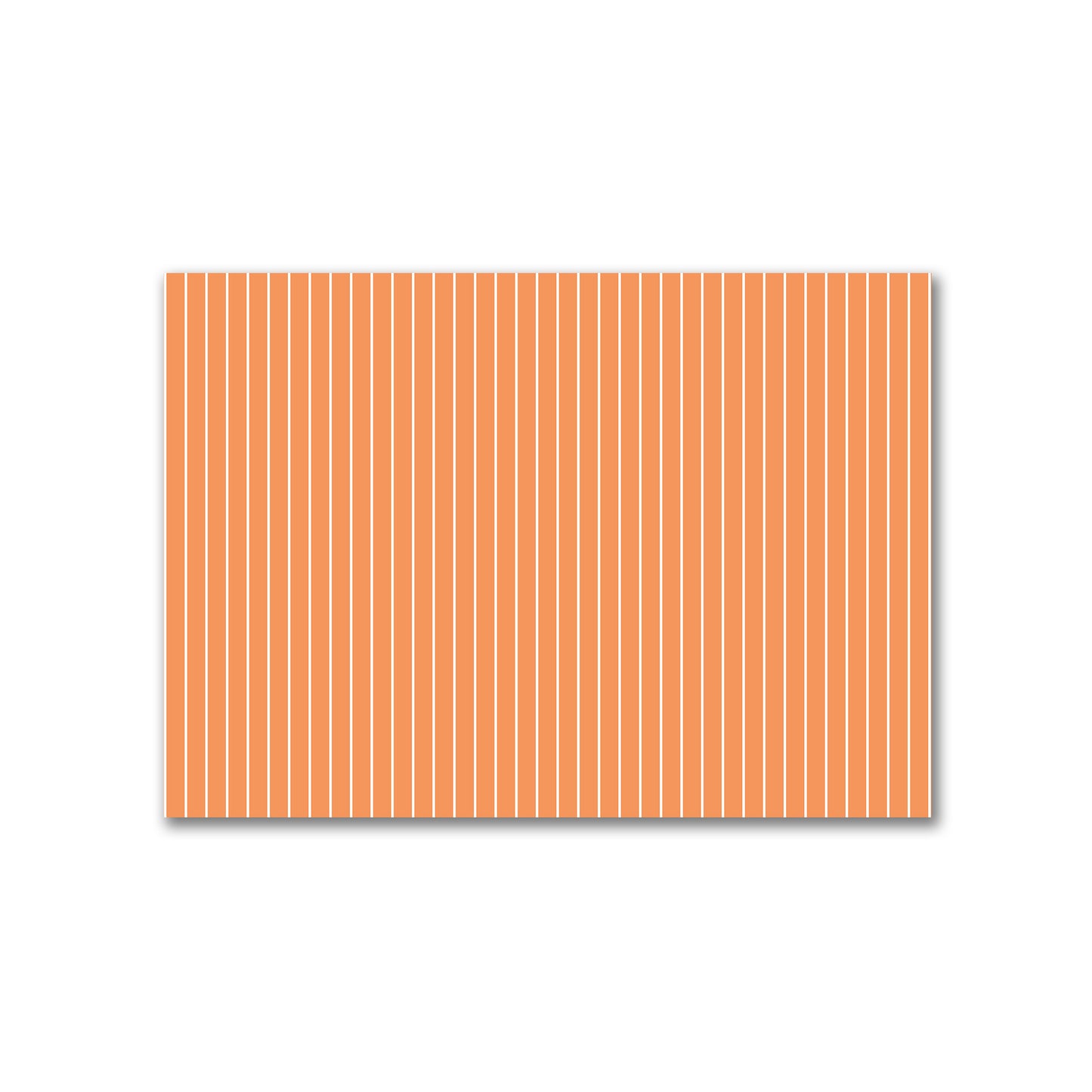 Cotton Canvas Fabric with Fine Off-White Stripes on Orange, FACC-1181-152