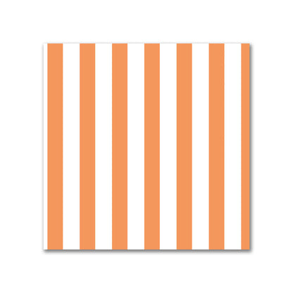 Off-White Cotton Canvas Fabric with Thin Orange Bars, FACC-1181-241