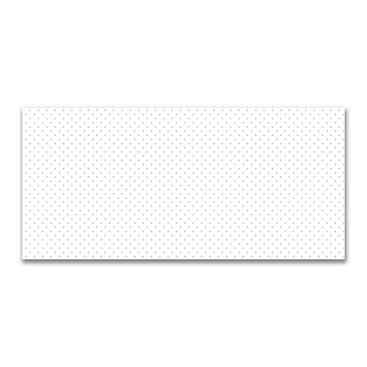 Off-White Cotton Canvas Fabric with Blue Diamonds, FACC-1231-101