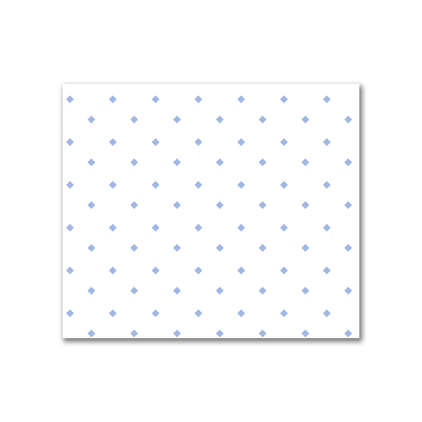 Off-White Cotton Canvas Fabric with Blue Diamonds, FACC-1231-101