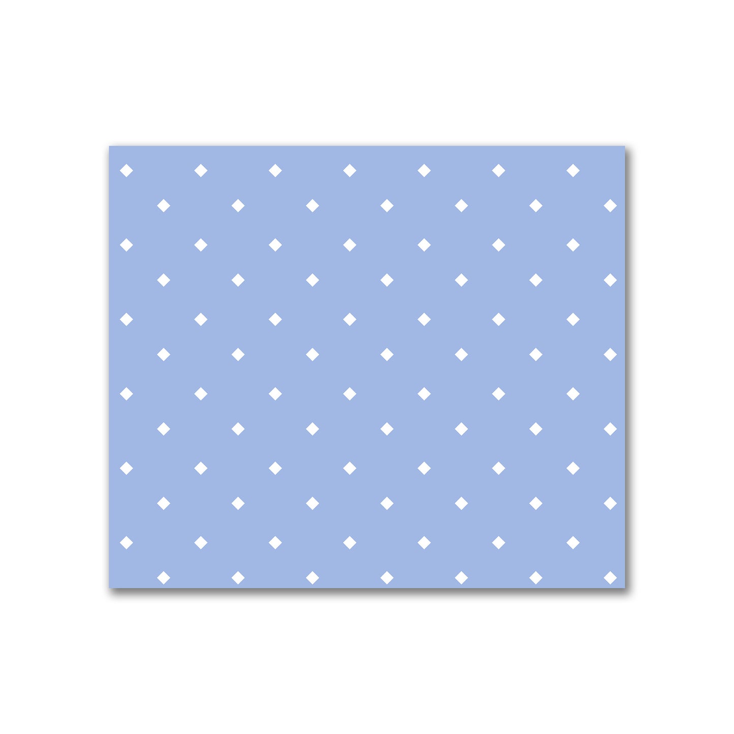 Cotton Canvas Fabric with Off-White Diamonds on Blue, FACC-1231-102
