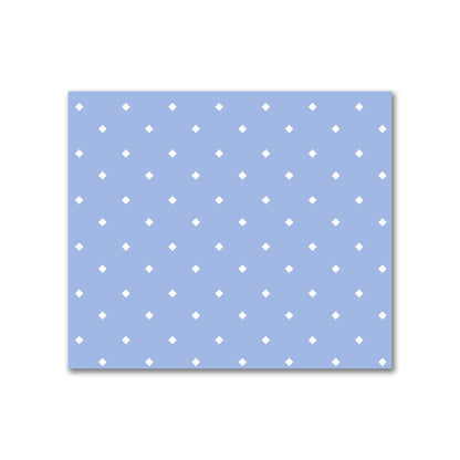 Cotton Canvas Fabric with Off-White Diamonds on Blue, FACC-1231-102