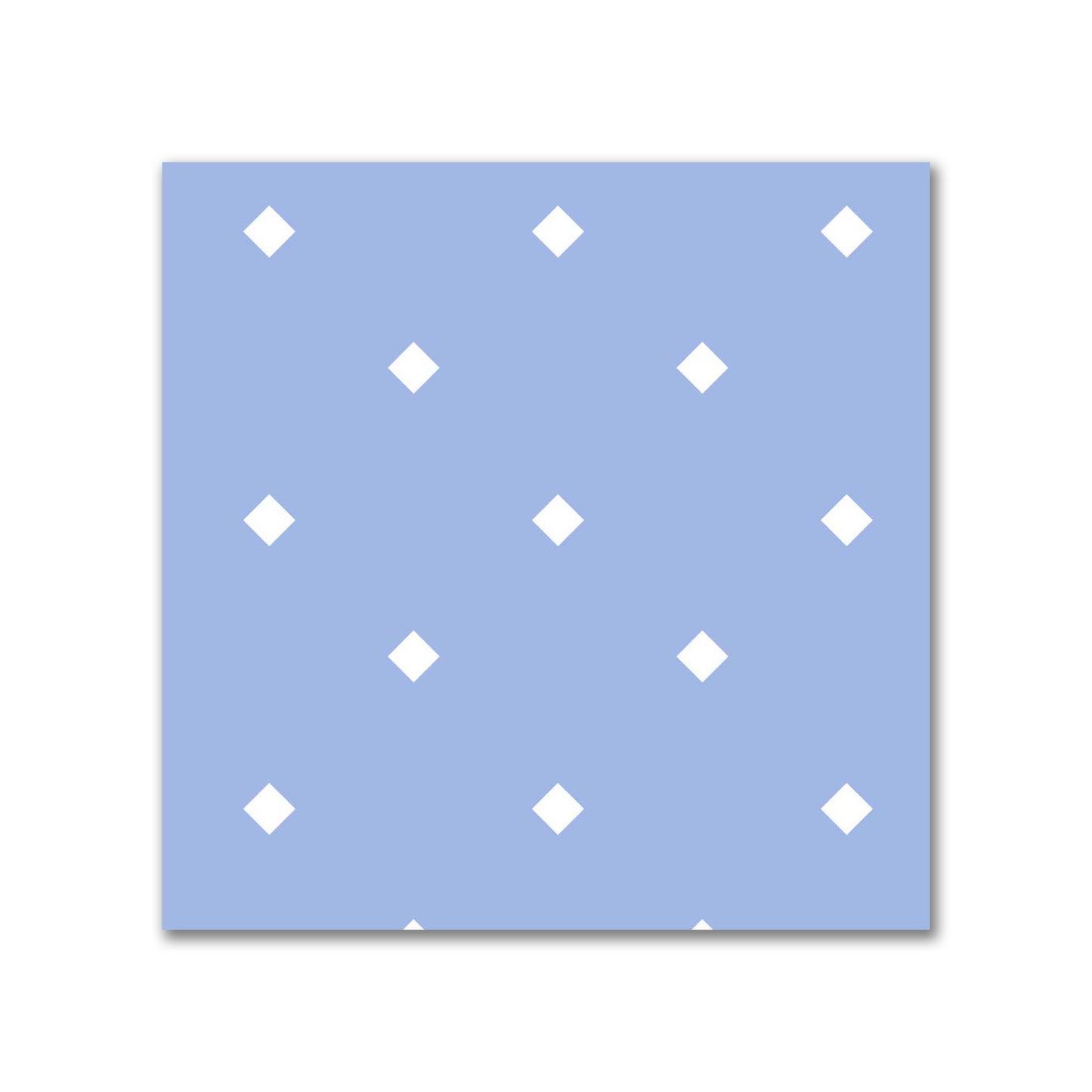 Cotton Canvas Fabric with Off-White Diamonds on Blue, FACC-1231-102
