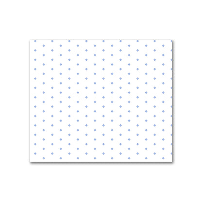 Off-White Cotton Canvas Fabric with Fine Blue Diamonds, FACC-1231-111