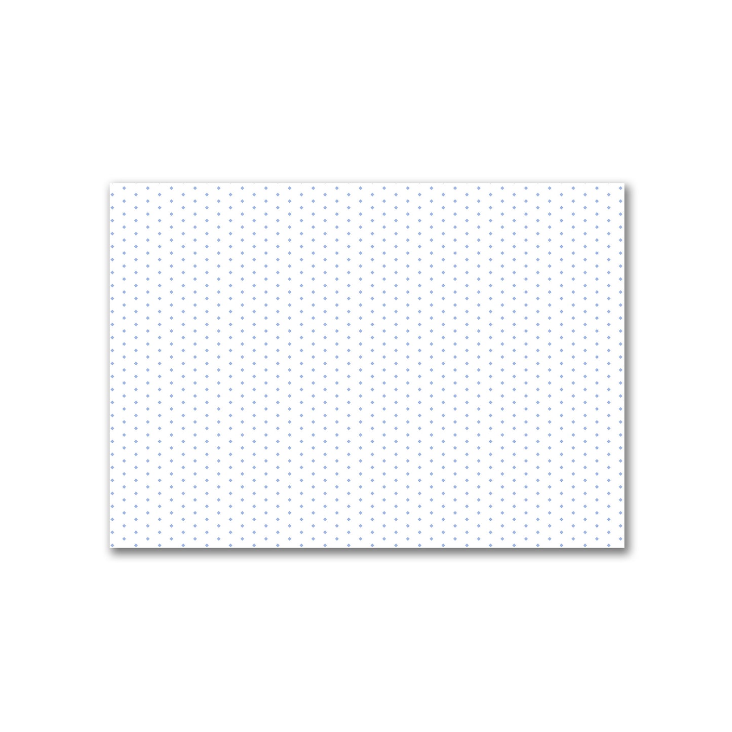 Off-White Cotton Canvas Fabric with Fine Blue Diamonds, FACC-1231-111