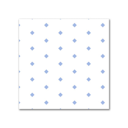 Off-White Cotton Canvas Fabric with Fine Blue Diamonds, FACC-1231-111