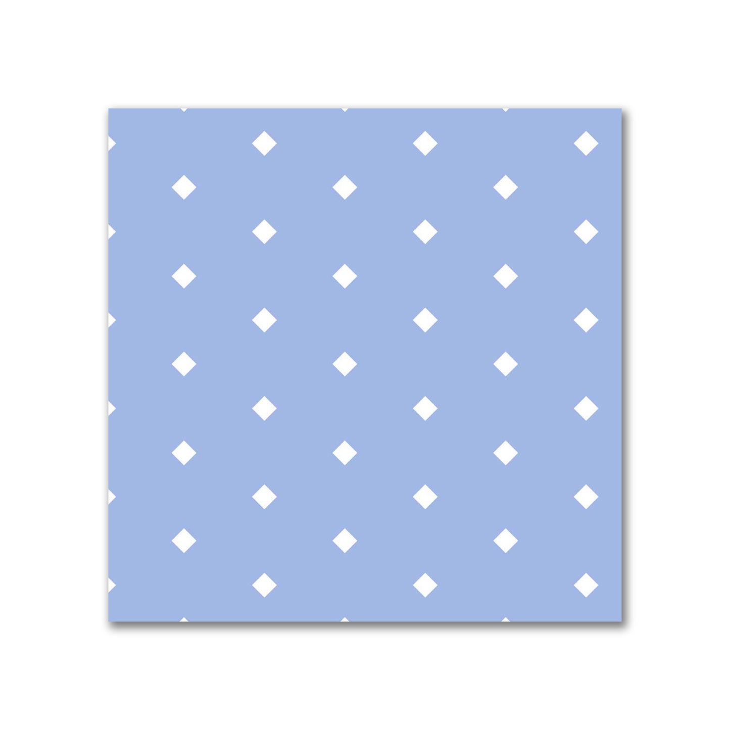 Cotton Canvas Fabric with Fine Off-White Diamonds on Blue, FACC-1231-112