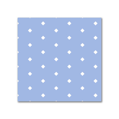 Cotton Canvas Fabric with Fine Off-White Diamonds on Blue, FACC-1231-112