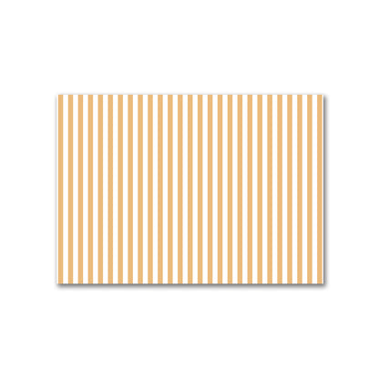 Off-White Cotton Canvas Fabric with Orange Bars, FACC-1232-051