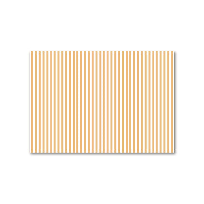Off-White Cotton Canvas Fabric with Orange Bars, FACC-1232-051