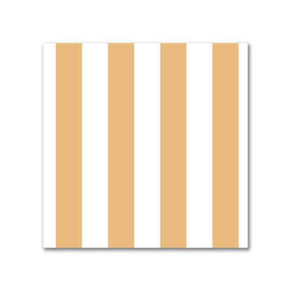 Off-White Cotton Canvas Fabric with Orange Bars, FACC-1232-051
