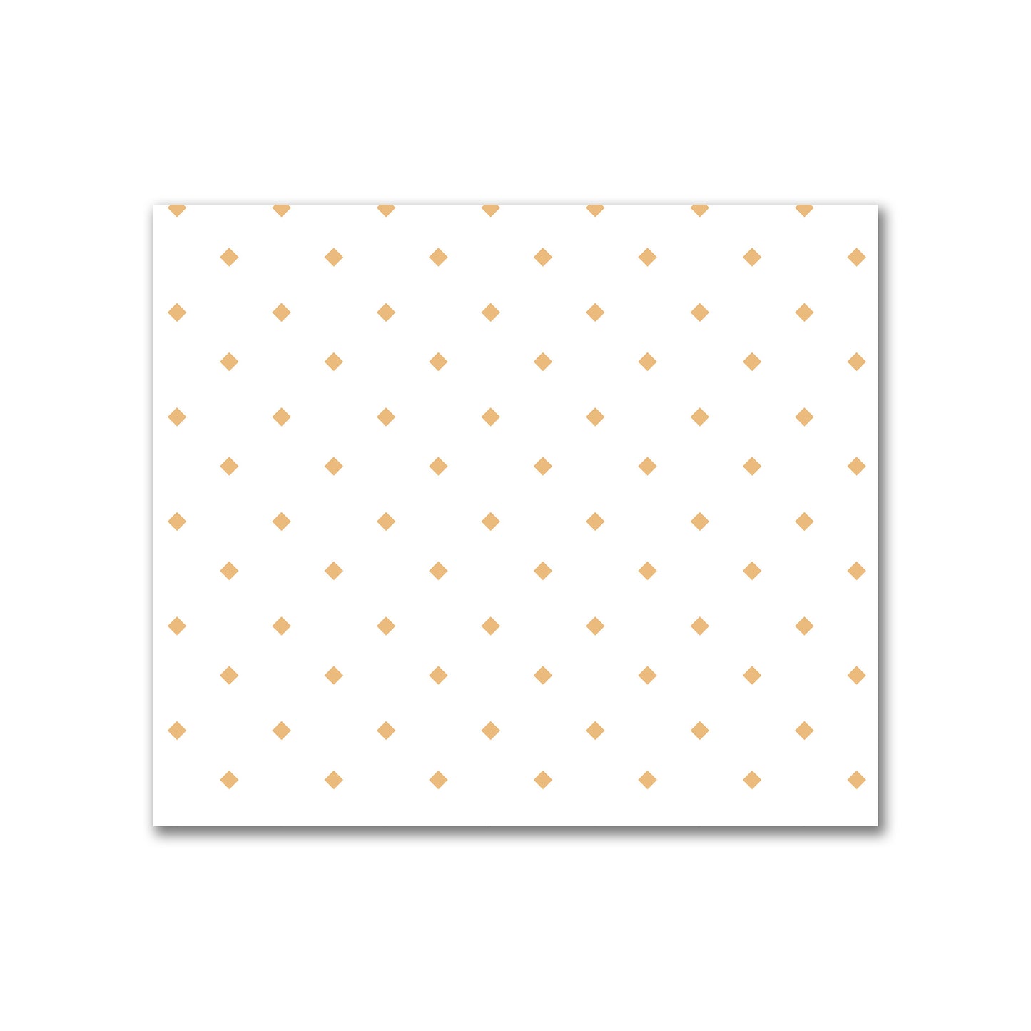 Off-White Cotton Canvas Fabric with Orange Diamonds, FACC-1232-101