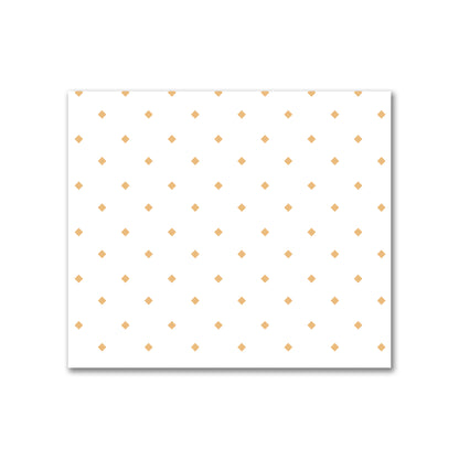 Off-White Cotton Canvas Fabric with Orange Diamonds, FACC-1232-101