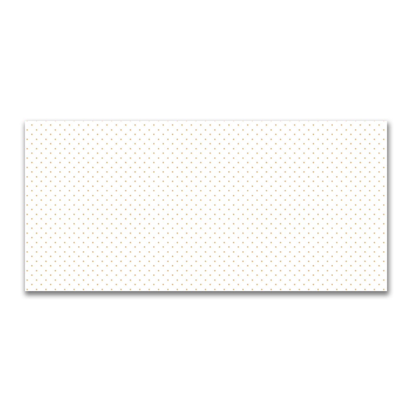 Off-White Cotton Canvas Fabric with Orange Diamonds, FACC-1232-101