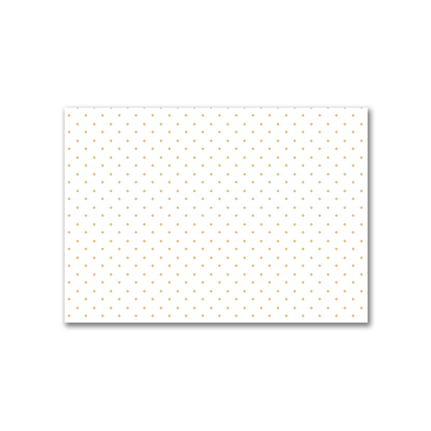 Off-White Cotton Canvas Fabric with Orange Diamonds, FACC-1232-101