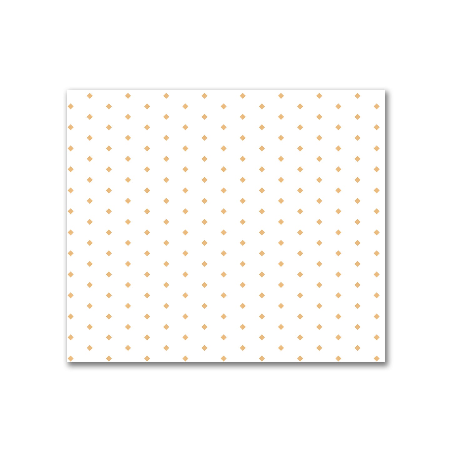 Off-White Cotton Canvas Fabric with Fine Orange Diamonds, FACC-1232-111