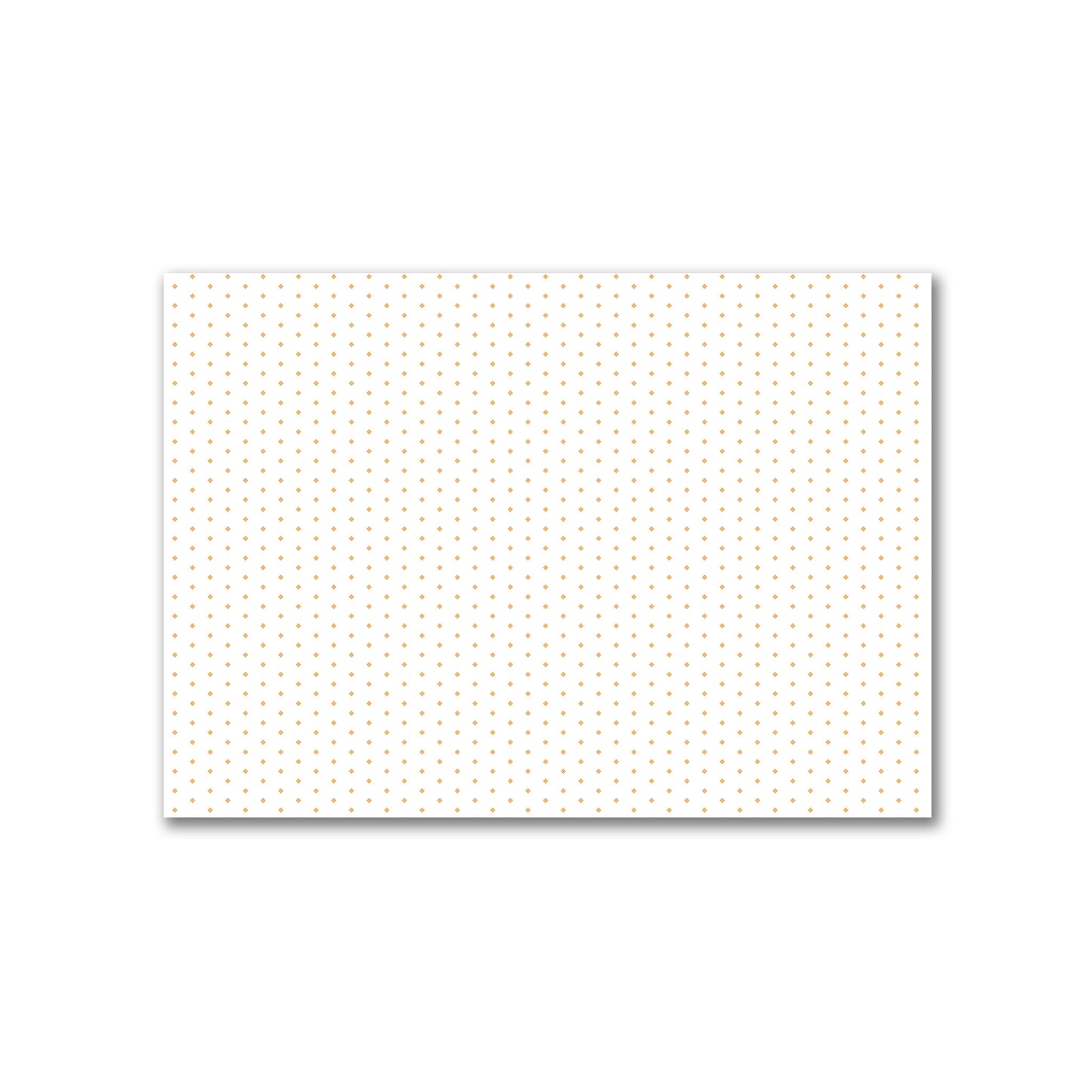 Off-White Cotton Canvas Fabric with Fine Orange Diamonds, FACC-1232-111