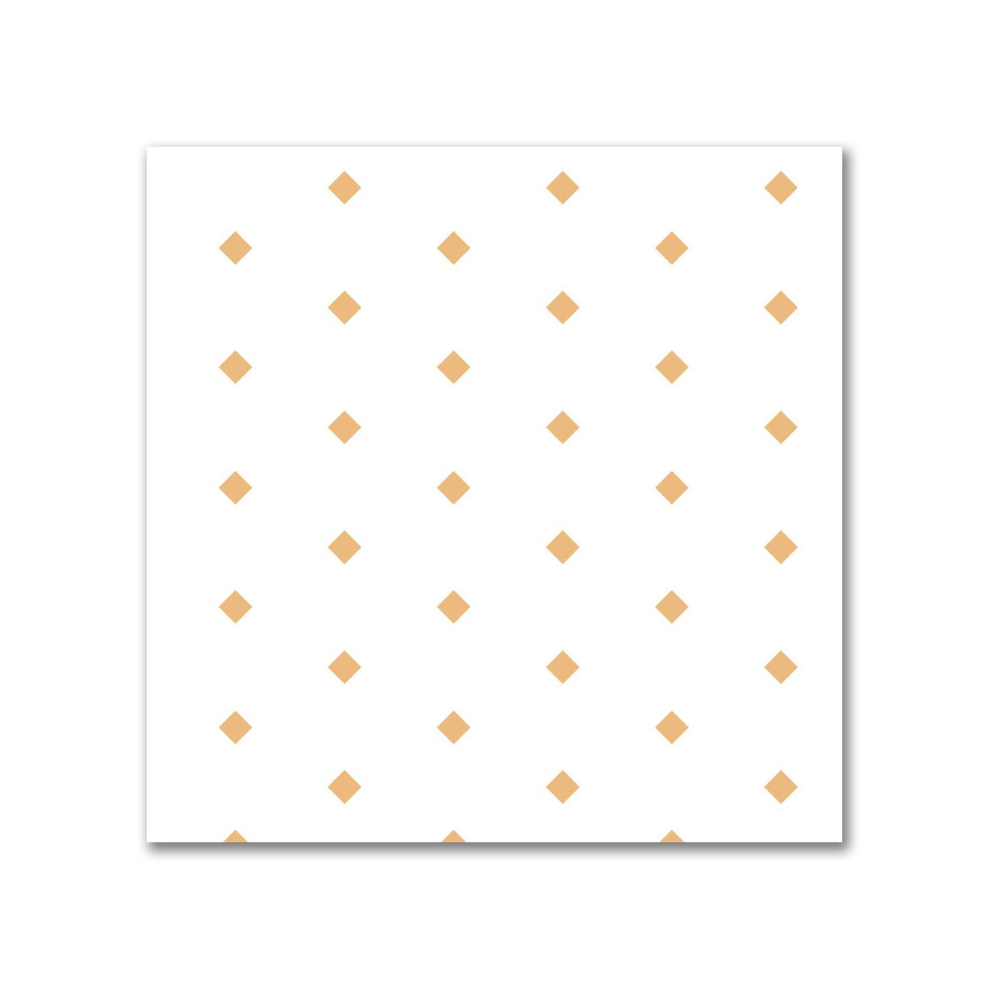 Off-White Cotton Canvas Fabric with Fine Orange Diamonds, FACC-1232-111