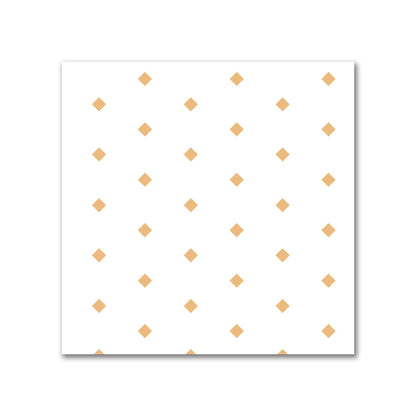 Off-White Cotton Canvas Fabric with Fine Orange Diamonds, FACC-1232-111