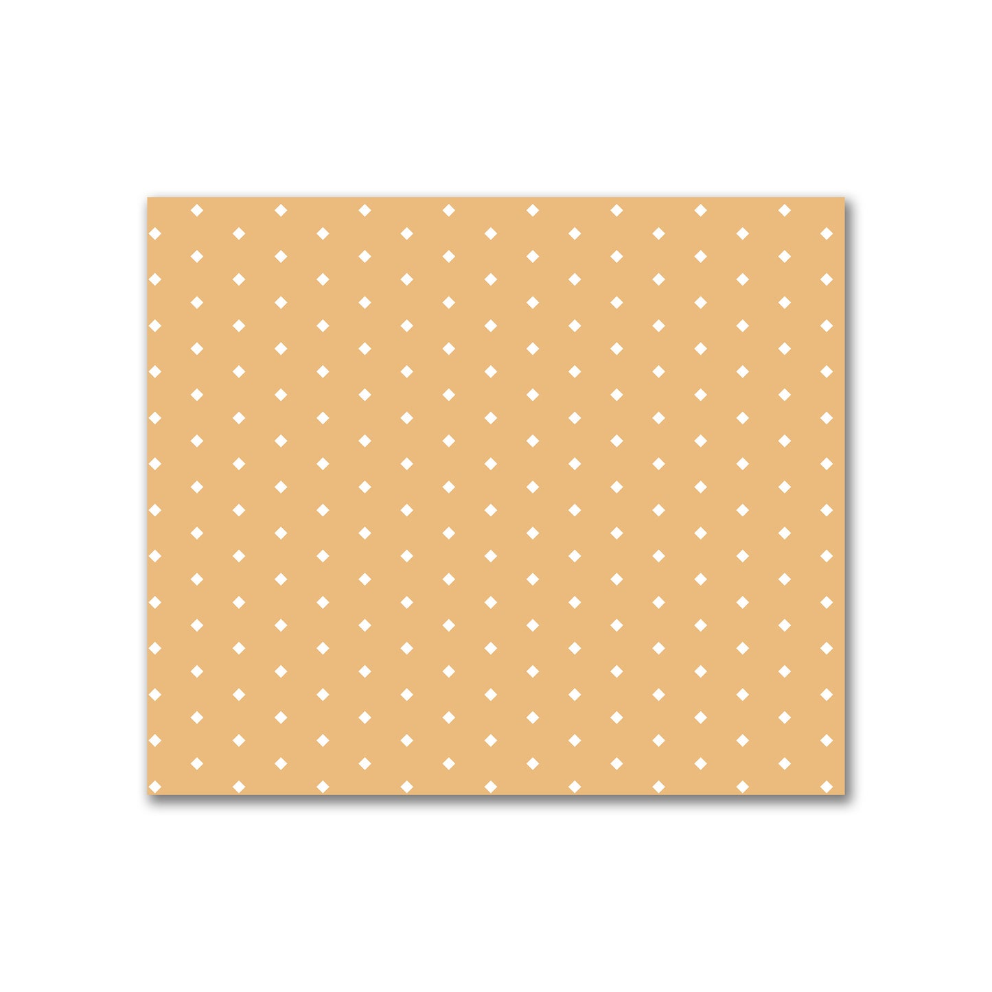 Cotton Canvas Fabric with Fine Off-White Diamonds on Orange, FACC-1232-112