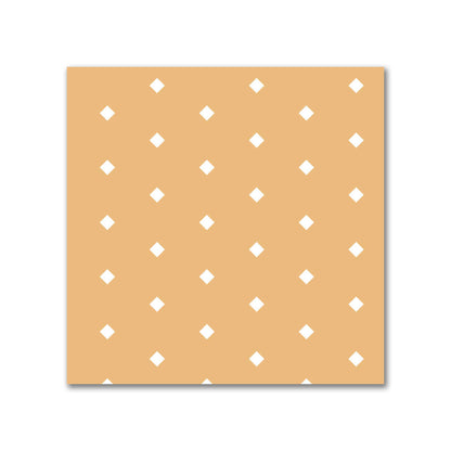 Cotton Canvas Fabric with Fine Off-White Diamonds on Orange, FACC-1232-112