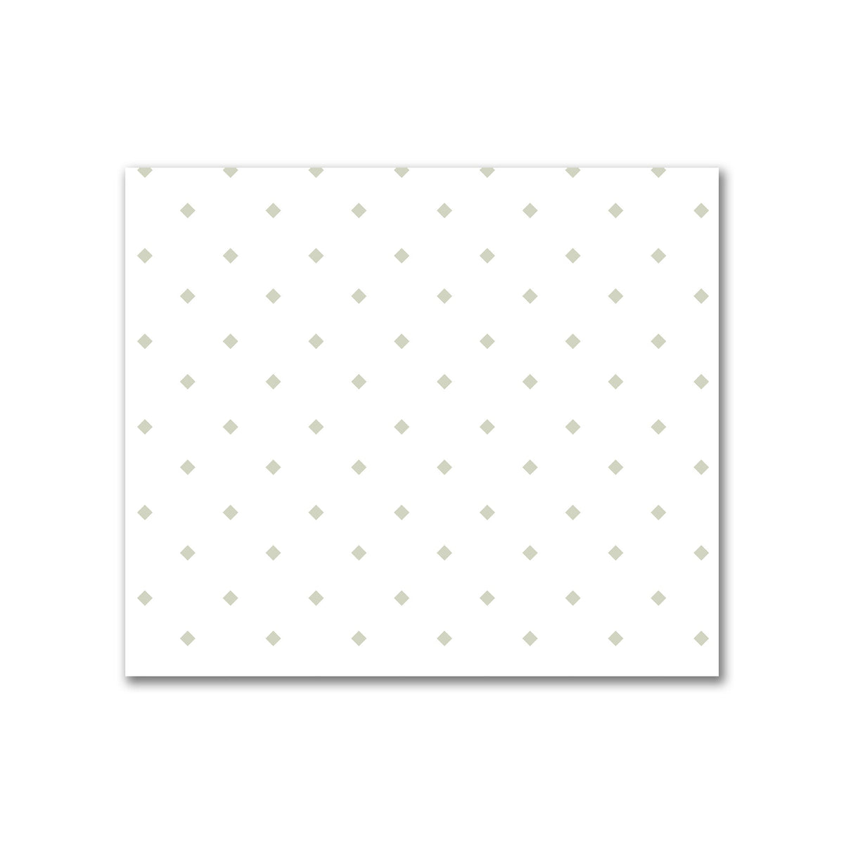 Off-White Cotton Canvas Fabric with Pale Green Diamonds | Quarter - 54 x 46 cm / 21 x 18 inches