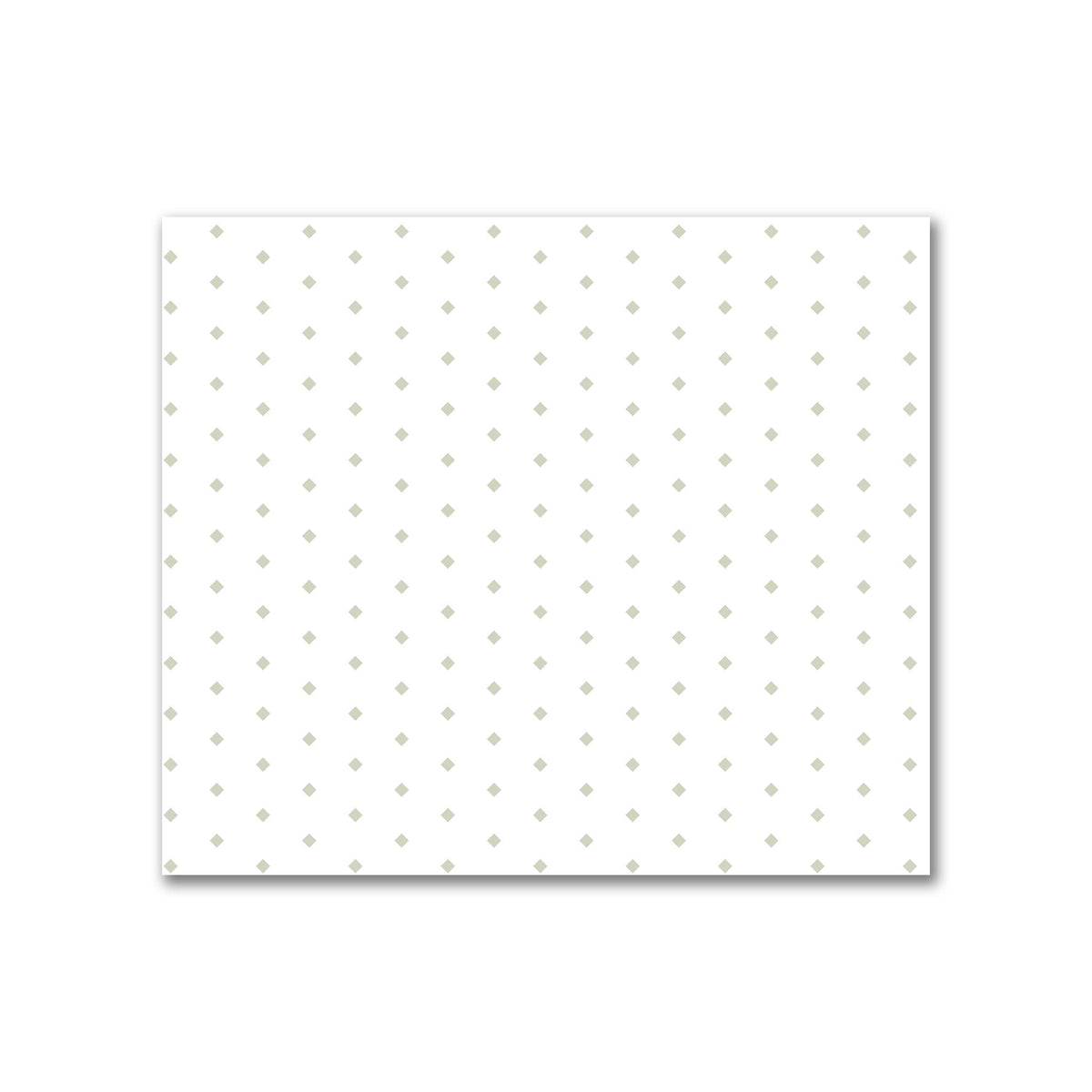 Off-White Cotton Canvas Fabric with Fine Pale Green Diamonds | Quarter - 54 x 46 cm / 21 x 18 inches
