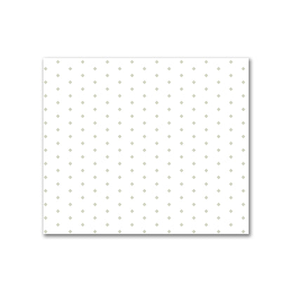 Off-White Cotton Canvas Fabric with Fine Pale Green Diamonds | Quarter - 54 x 46 cm / 21 x 18 inches