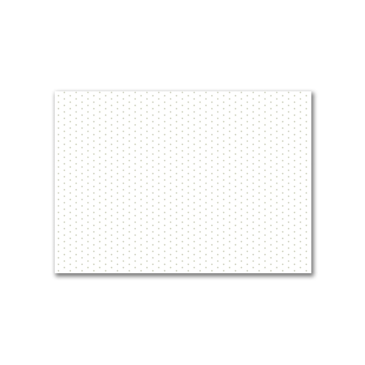 Off-White Cotton Canvas Fabric with Fine Pale Green Diamonds | 1 metre - 1 x 1.4 m / 39 x 55 inches