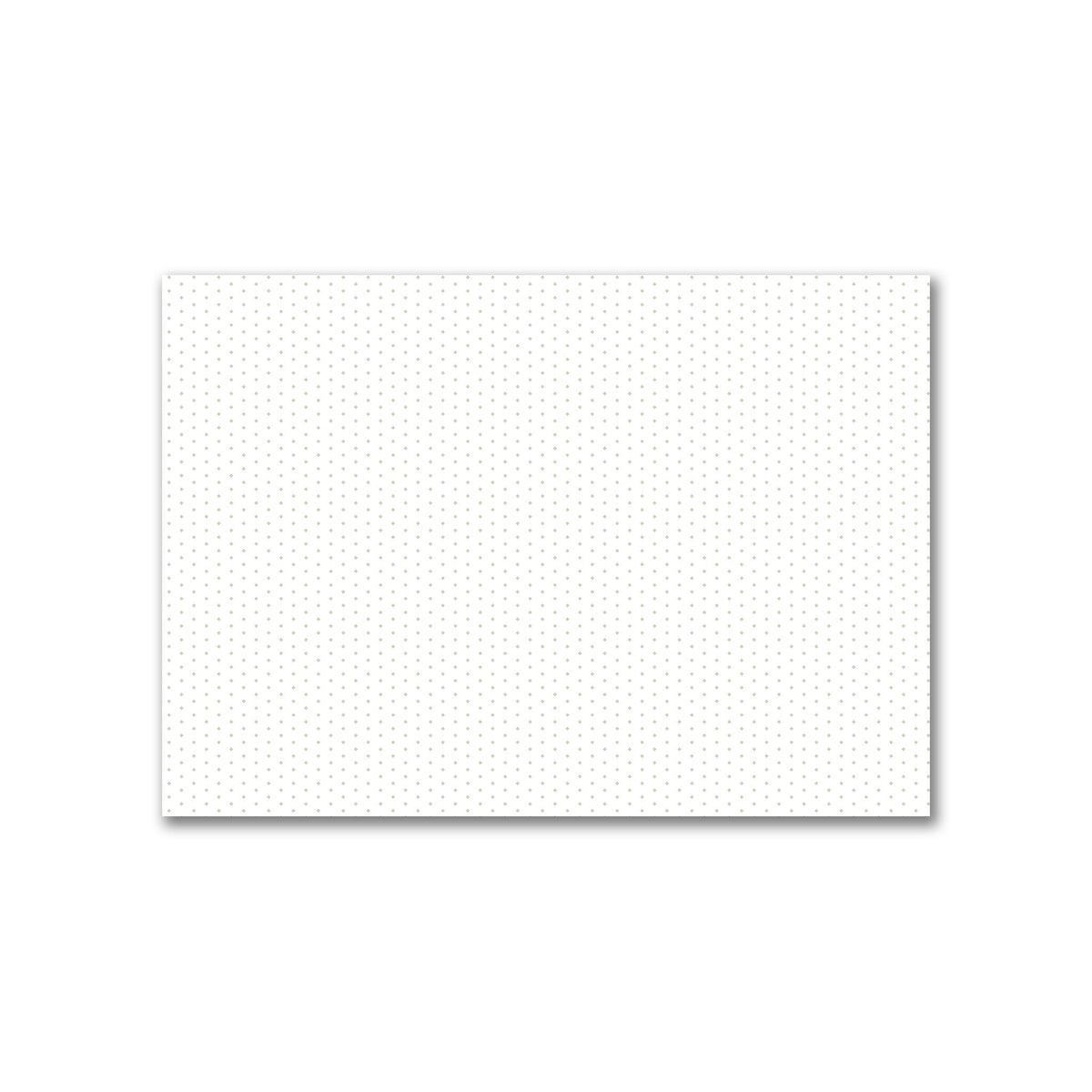 Off-White Cotton Canvas Fabric with Fine Pale Green Diamonds | 2 metres - 2 x 1.4 m / 78 x 55 inches