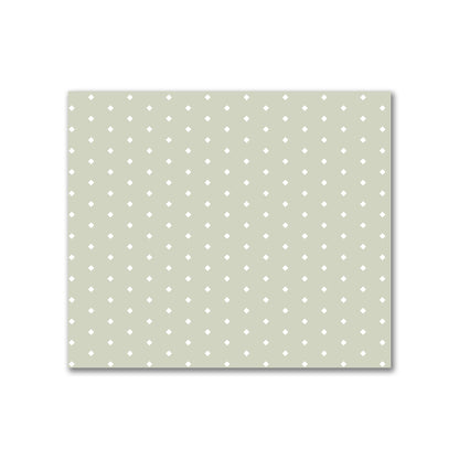 Cotton Canvas Fabric with Fine Off-White Diamonds on Pale Green | Quarter - 54 x 46 cm / 21 x 18 inches