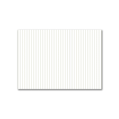 Off-White Cotton Canvas Fabric with Fine Pale Green Stripes | 1 metre - 1 x 1.4 m / 39 x 55 inches