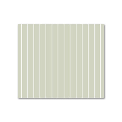Cotton Canvas Fabric with Fine Off-White Stripes on Pale Green | Quarter - 54 x 46 cm / 21 x 18 inches