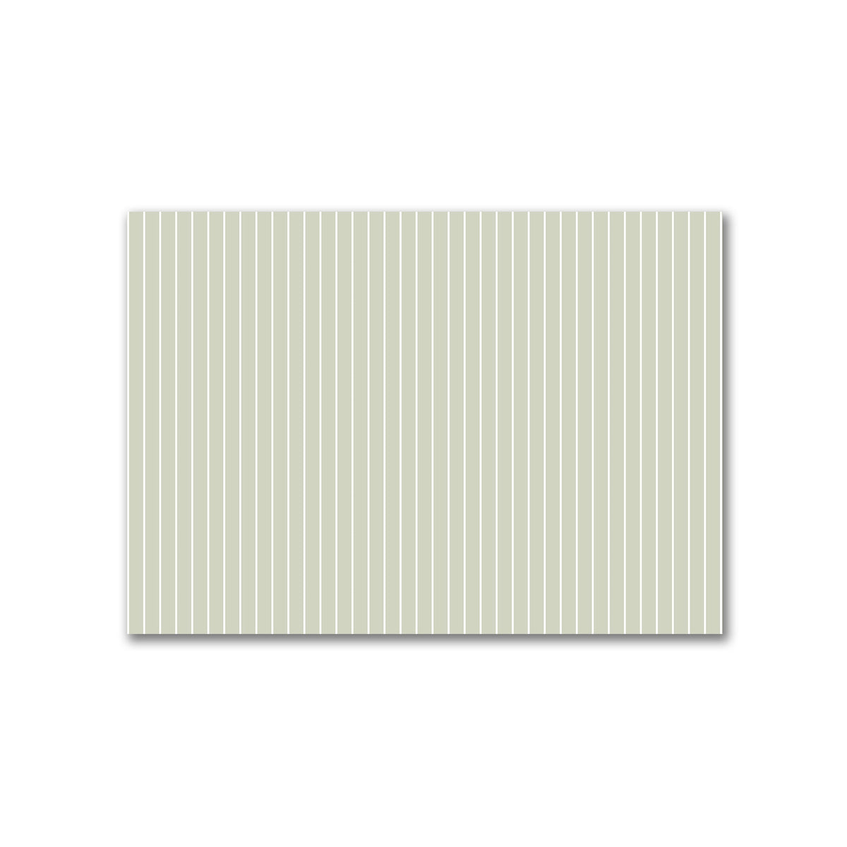 Cotton Canvas Fabric with Fine Off-White Stripes on Pale Green | 1 metre - 1 x 1.4 m / 39 x 55 inches