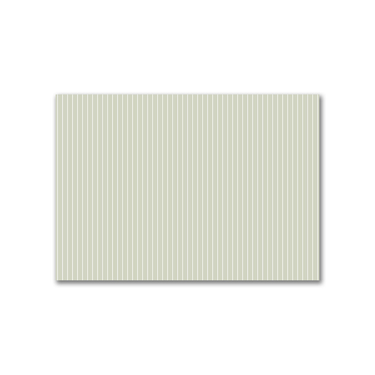 Cotton Canvas Fabric with Fine Off-White Stripes on Pale Green | 2 metres - 2 x 1.4 m / 78 x 55 inches